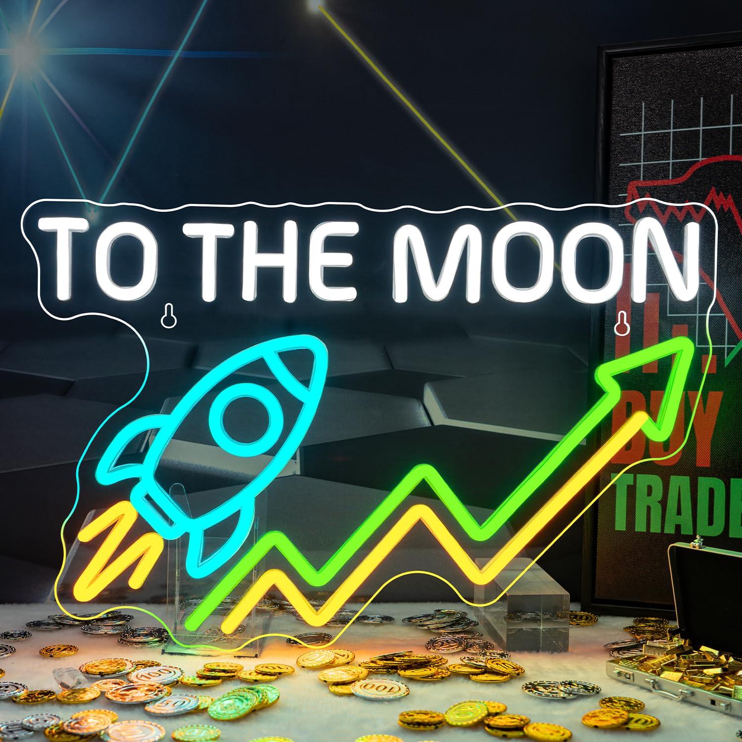 Stock Neon Sign Day Trading Ac - Desk Setup Trading 评论和价格