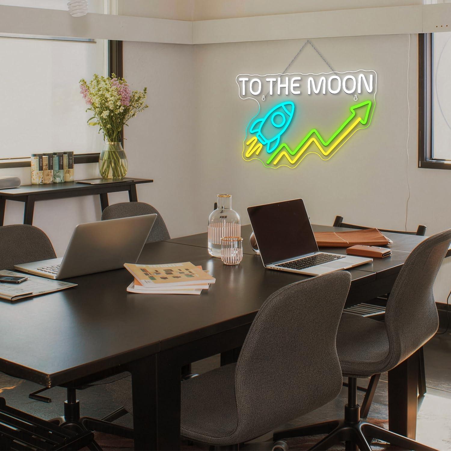 Stock Neon Sign Day Trading Ac - Desk Setup Trading 评论和价格