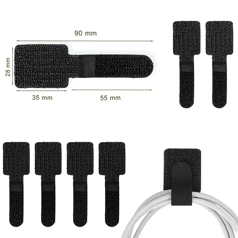 20/10/5PCS Releasable Cable Or - Desk Setup Cable Management 评论和价格