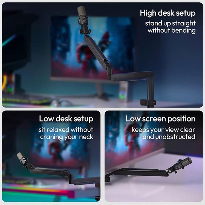 PHILE-ZJ05 Adjustable Micropho - Desk Setup With Mic 评论和价格
