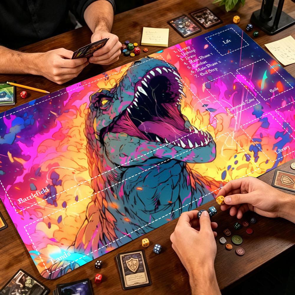 Vibrant Jurassic Dinosaur Larg - Desk Setup Trading 评论和价格