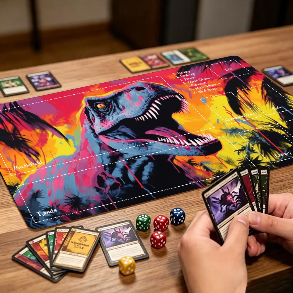 Vibrant Jurassic Dinosaur Larg - Desk Setup Trading 评论和价格