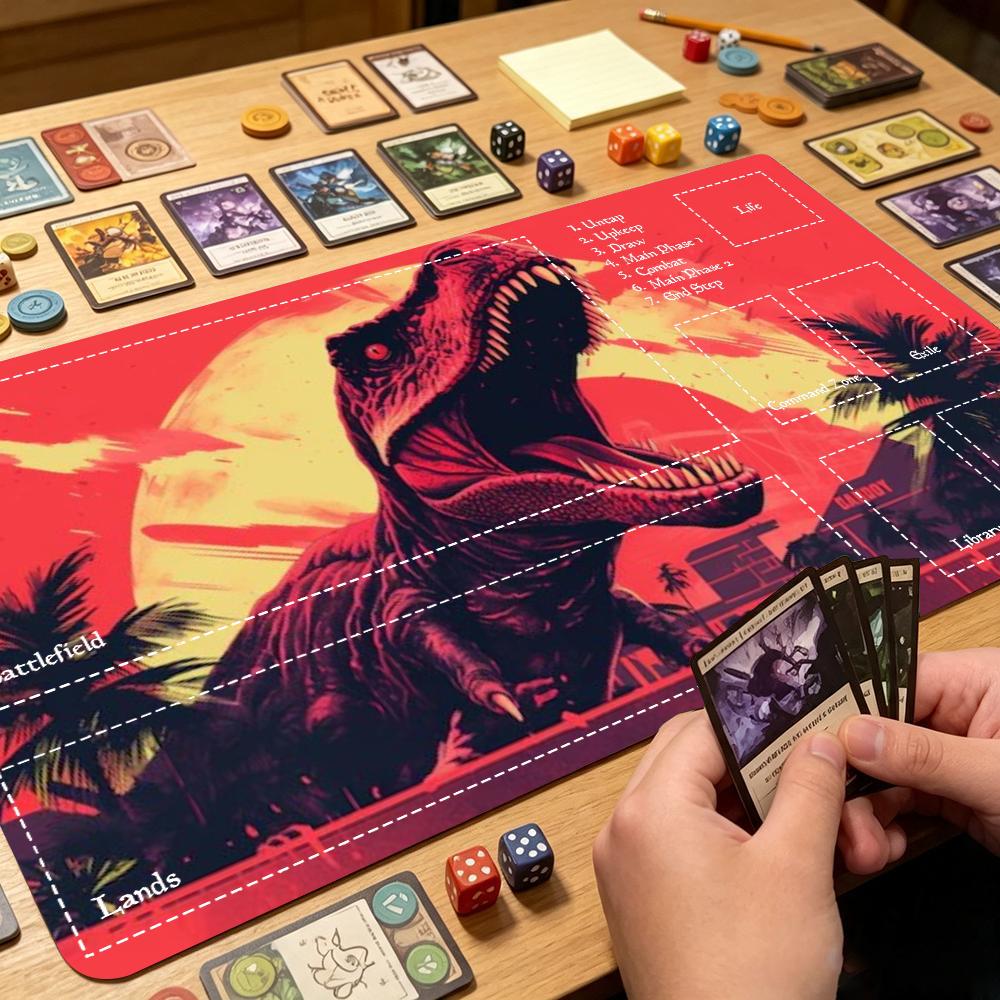 Vibrant Jurassic Dinosaur Larg - Desk Setup Trading 评论和价格