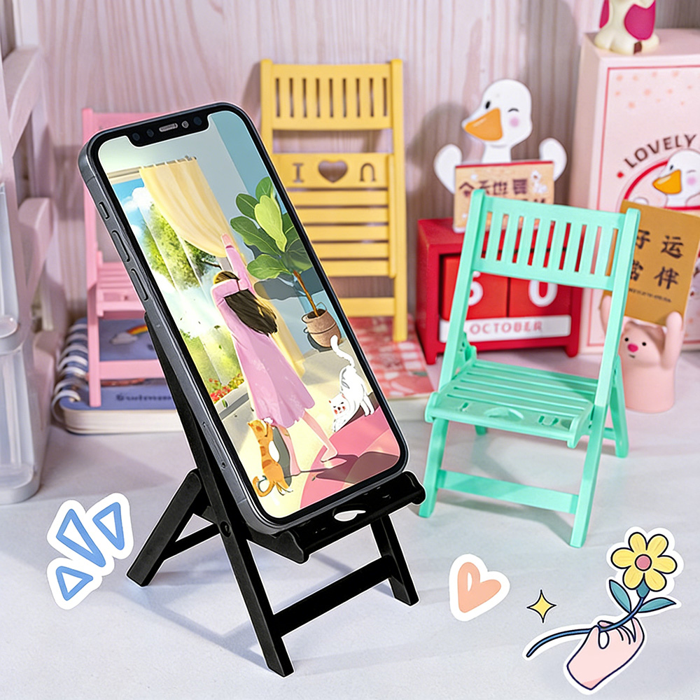 Mini Folding Chair Phone Stand - Desk Setup Options 评论和价格
