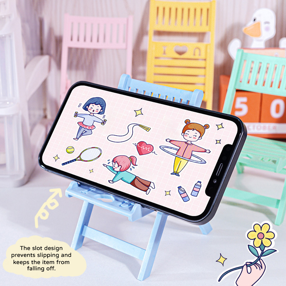 Mini Folding Chair Phone Stand - Desk Setup Options 评论和价格