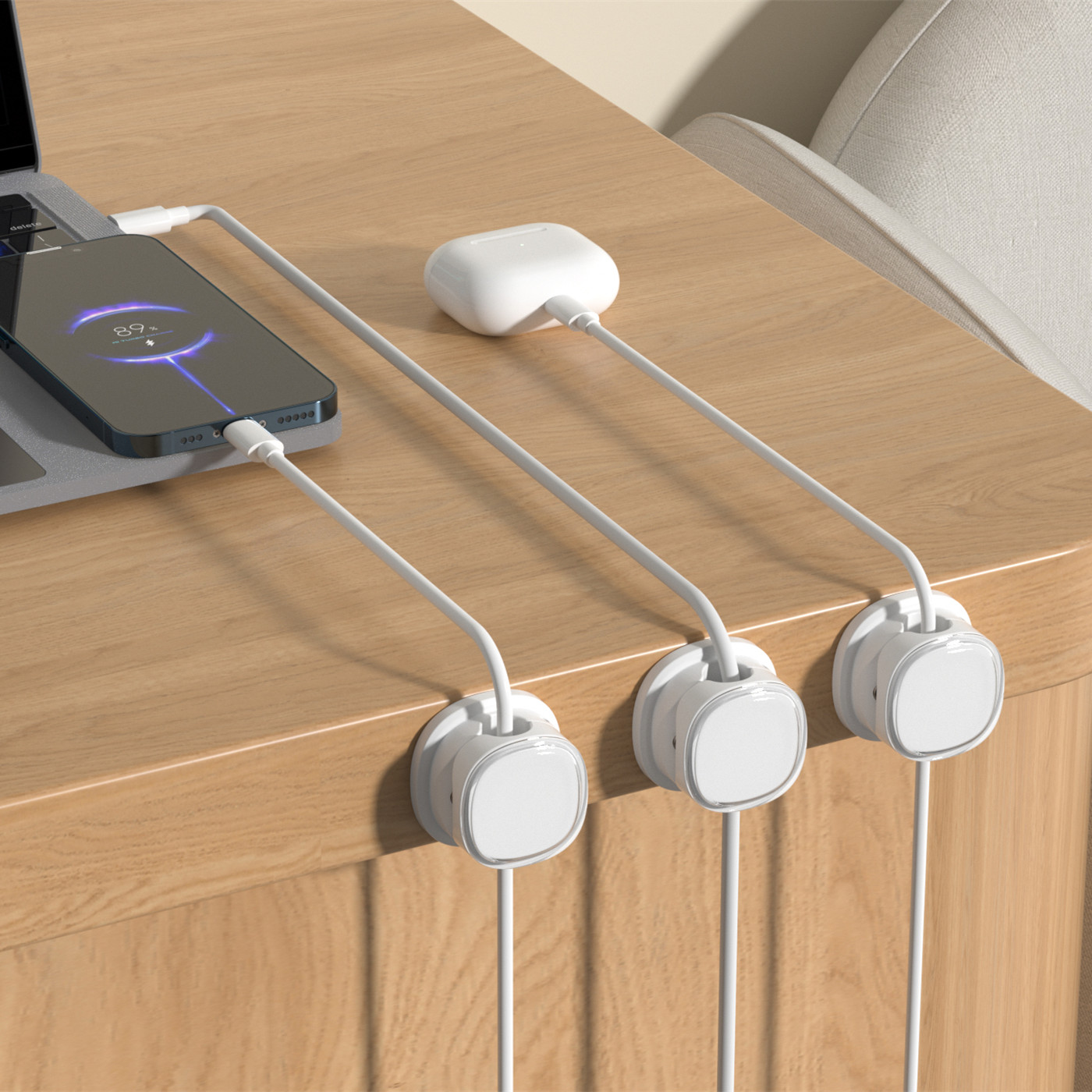 3/6/8/12PCS Magnetic Cable Cli - Desk Setup Cable Management 评论和价格