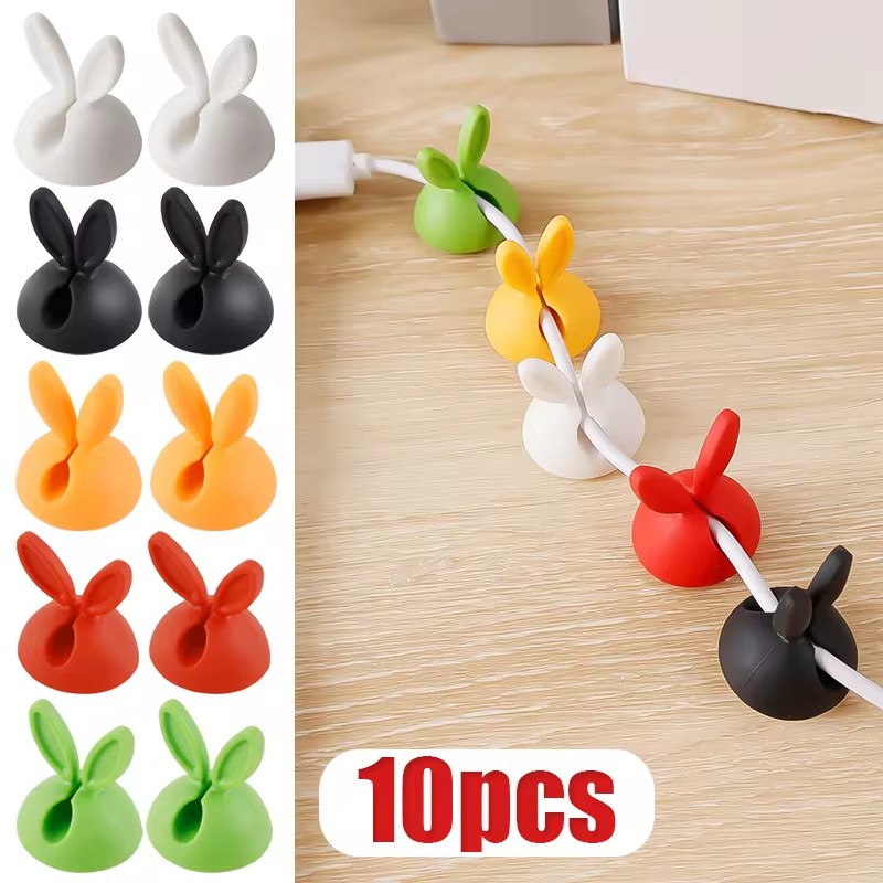 Cute Rabbit Ear Cable Manager  - Desk Setup Cable Management 评论和价格