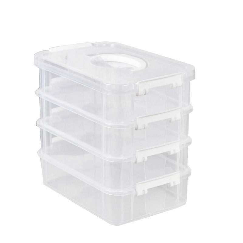 Clear Stackable Storage Box 4  - Desk Setup Trading 评论和价格