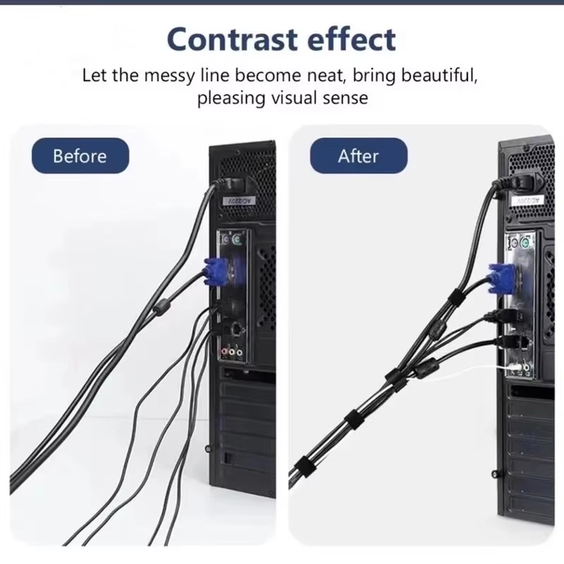 Cable Organizer Ties Tearable  - Desk Setup Cable Management 评论和价格