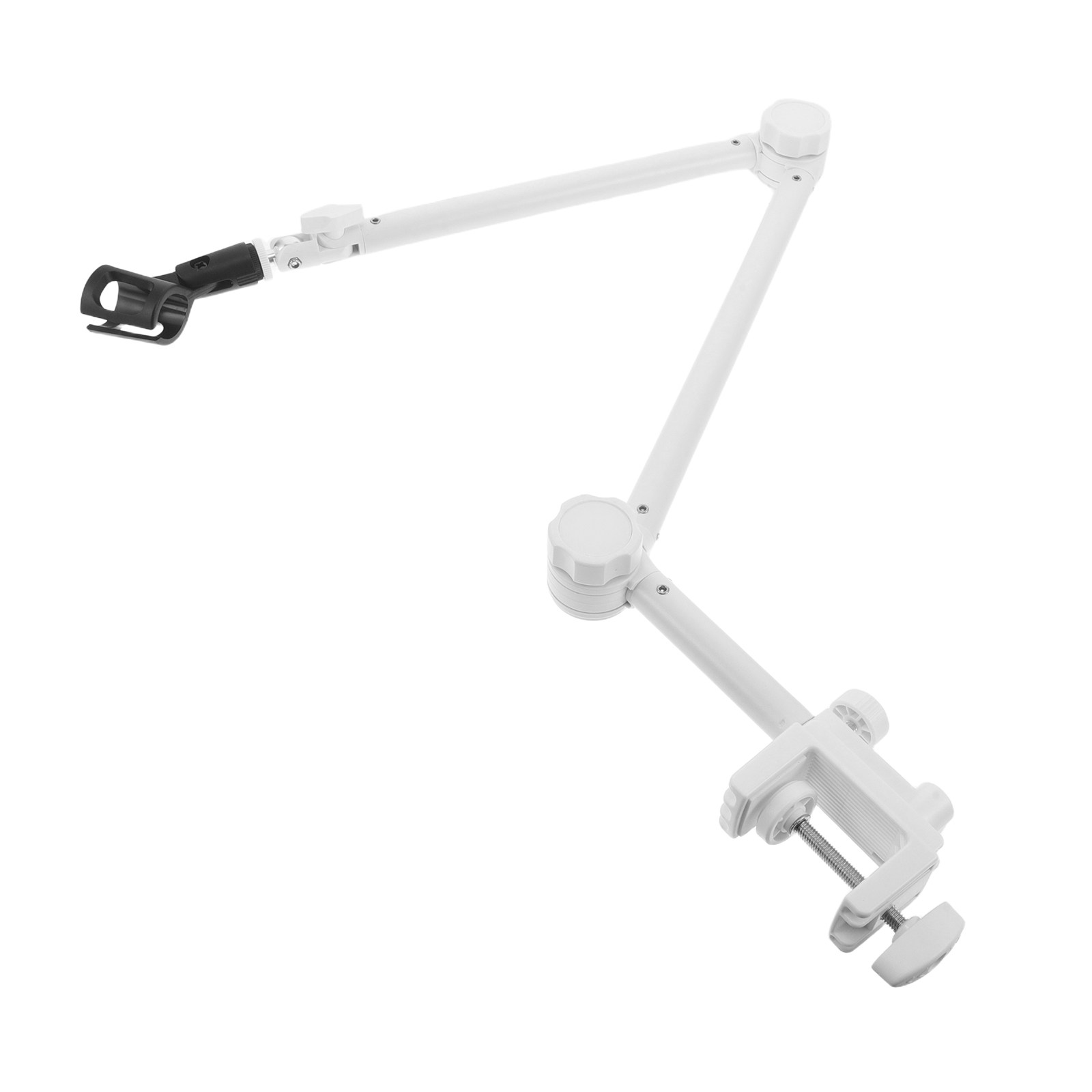 1Set Microphone Boom Arm White - Desk Setup With Mic 评论和价格