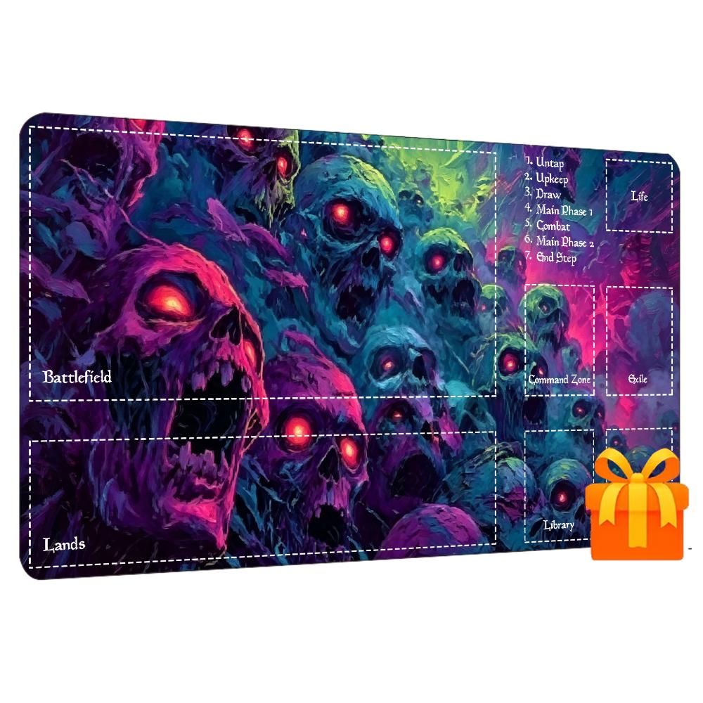 Colorful Neon Horror Skull Lar - Desk Setup Trading 评论和价格