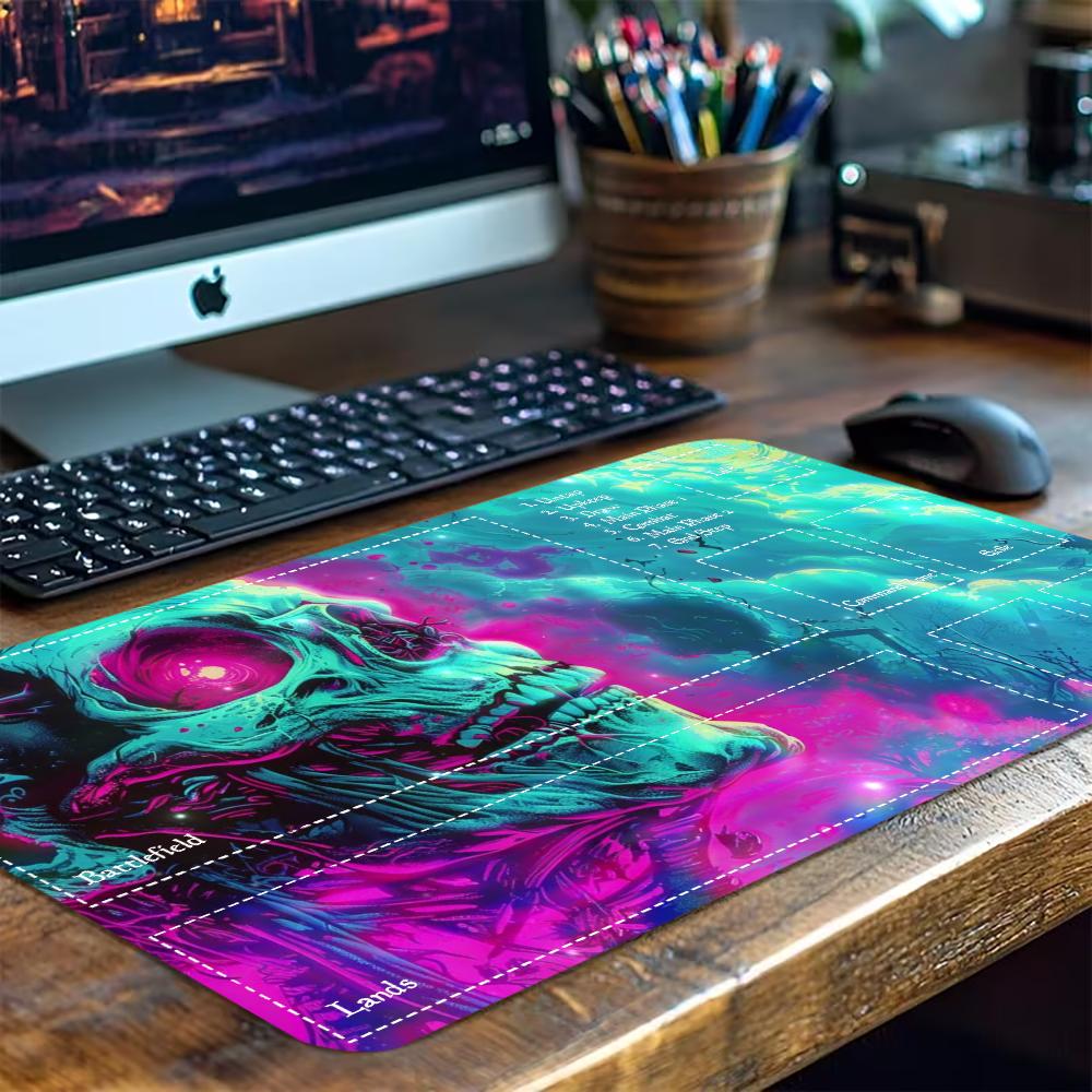 Colorful Neon Horror Skull Lar - Desk Setup Trading 评论和价格