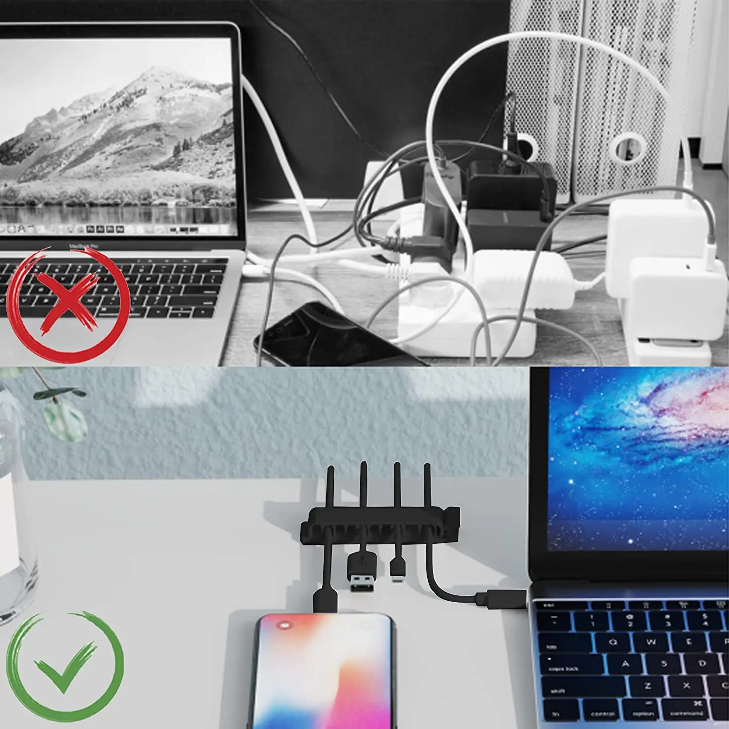Cable Organizer Cord Managemen - Desk Setup Cable Management 评论和价格