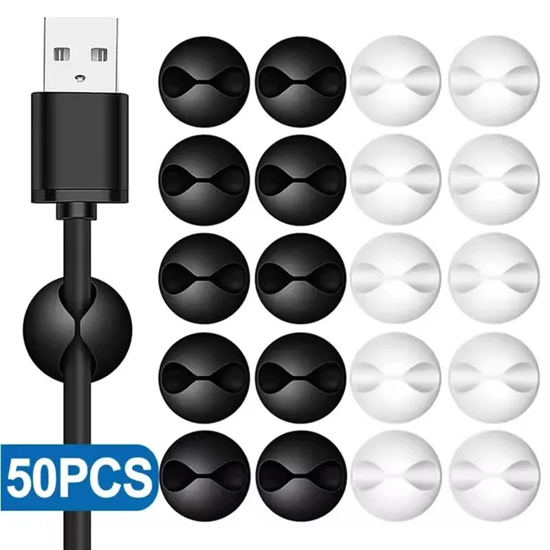 5/50Pcs Mini Cable Organizer S - Desk Setup Cable Management 评论和价格
