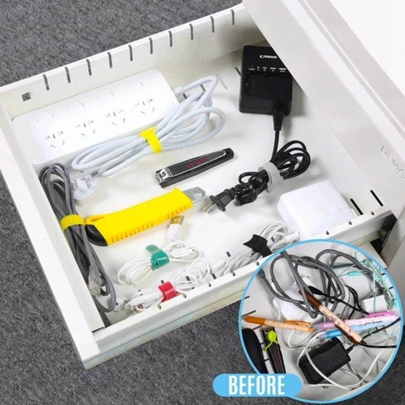 10/30/50PCS USB Cable Organize - Desk Setup Cable Management 评论和价格